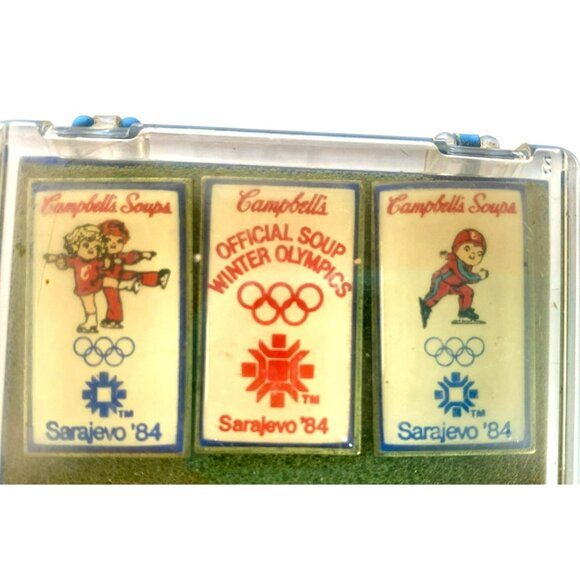 Campbells Soup Kids Pins Vintage 1984 Olympics NEW! RARE! - Picture 2 of 5